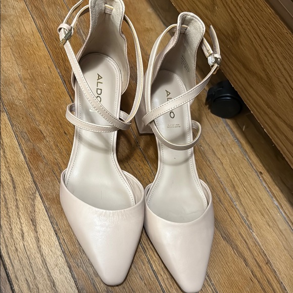Aldo Shoes - Aldo Cream Elegant Heels with Ankle Straps Size 9